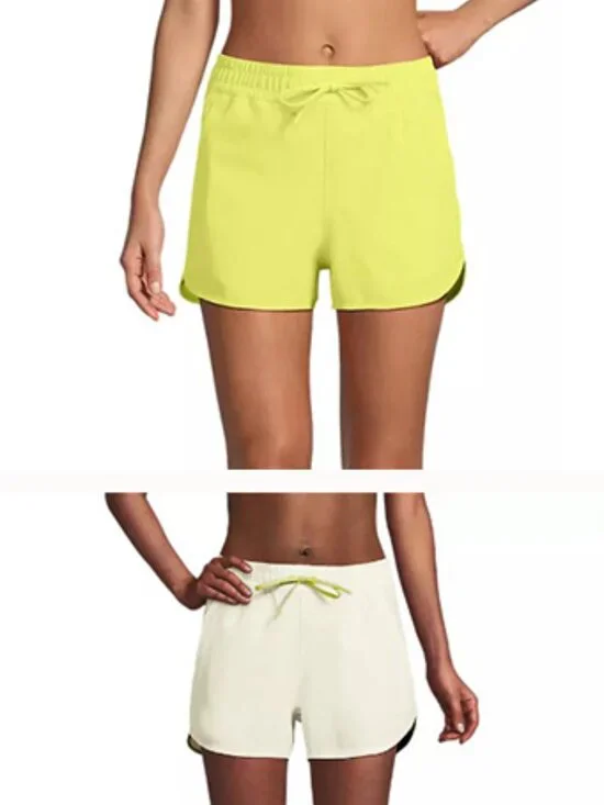 Lands' End 3 Inch Packable Cover-up Swim Shorts (BUNDLE x2) - Picture 14 of 14